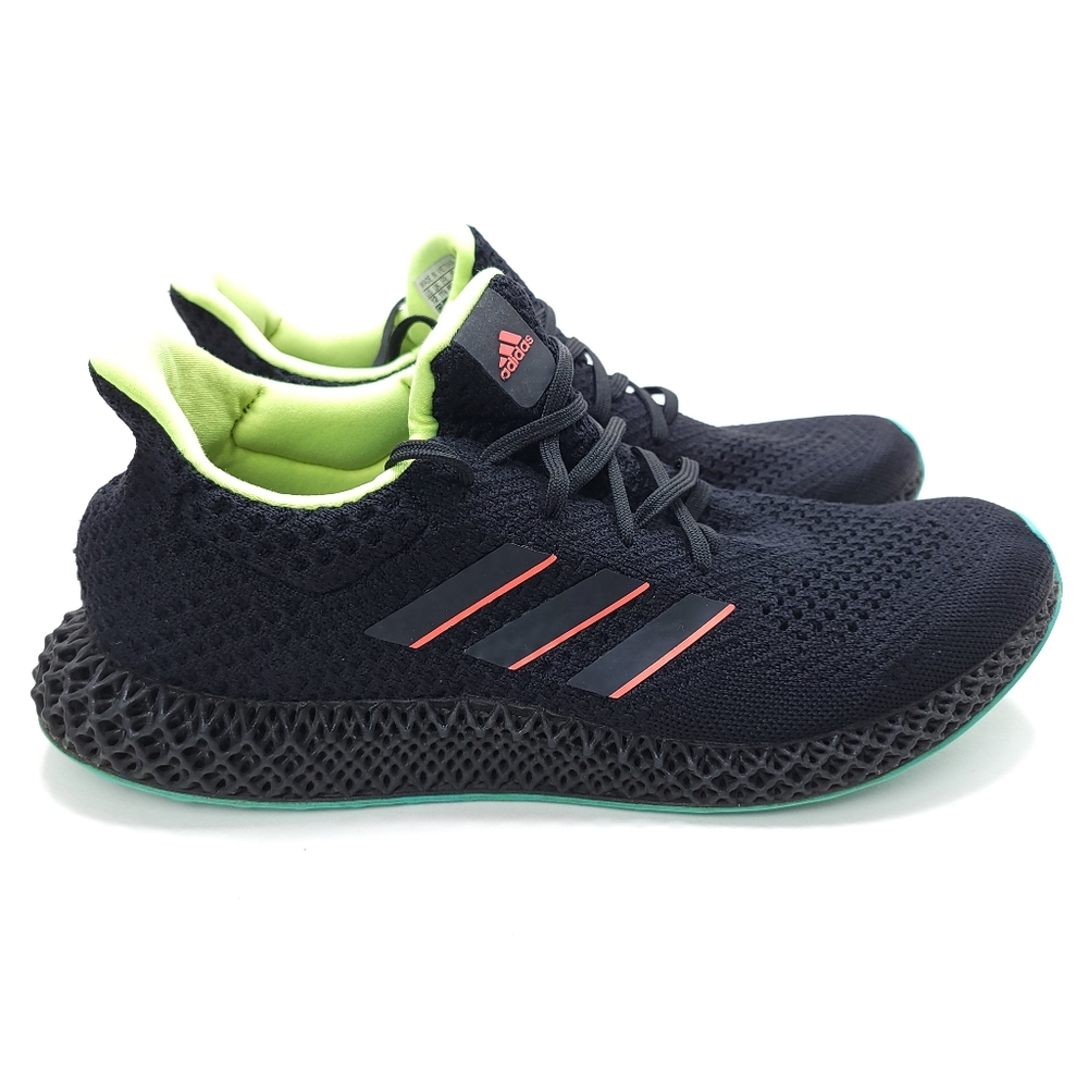 Adidas Men's 4D Black/Carbon/Turbo Running Shoes GZ8626 Size 12